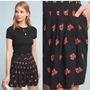 Anthropologie Patchwork pleated shorts Size XS